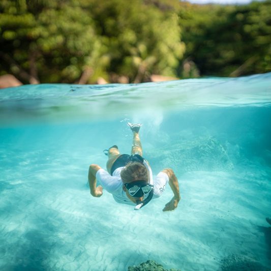 snorkling-anse-royale.jpg - Royale Suites Crystal clear waters at Anse Royale